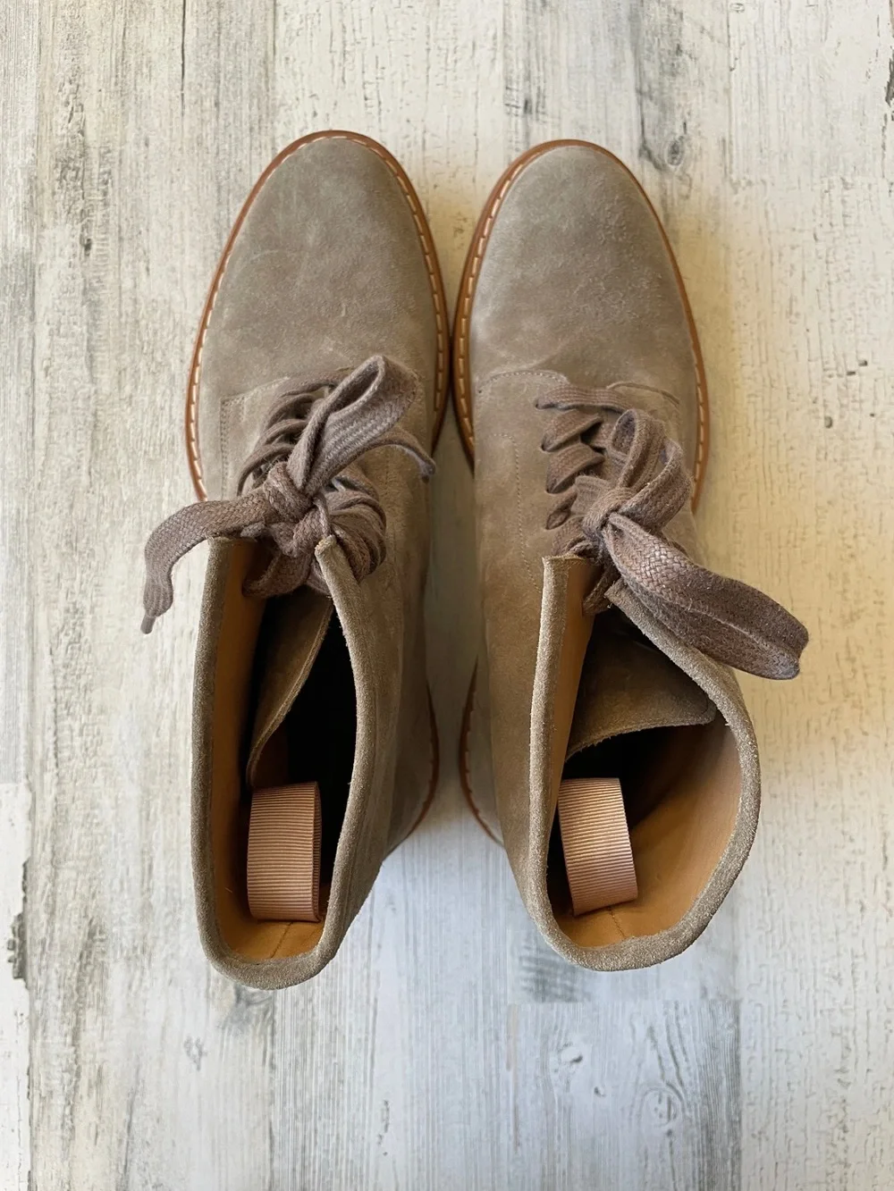 IRO Men's Taupe Suede Chukka Lace-Up Boots SZ 44